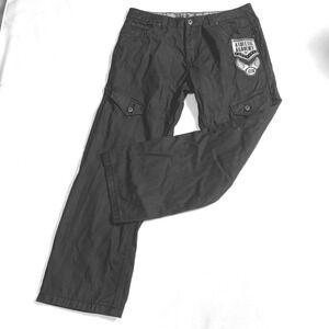 Bare Couture Pants W38 L30 Black Utility Dark Streetwear Post-Apocalyptic Moto